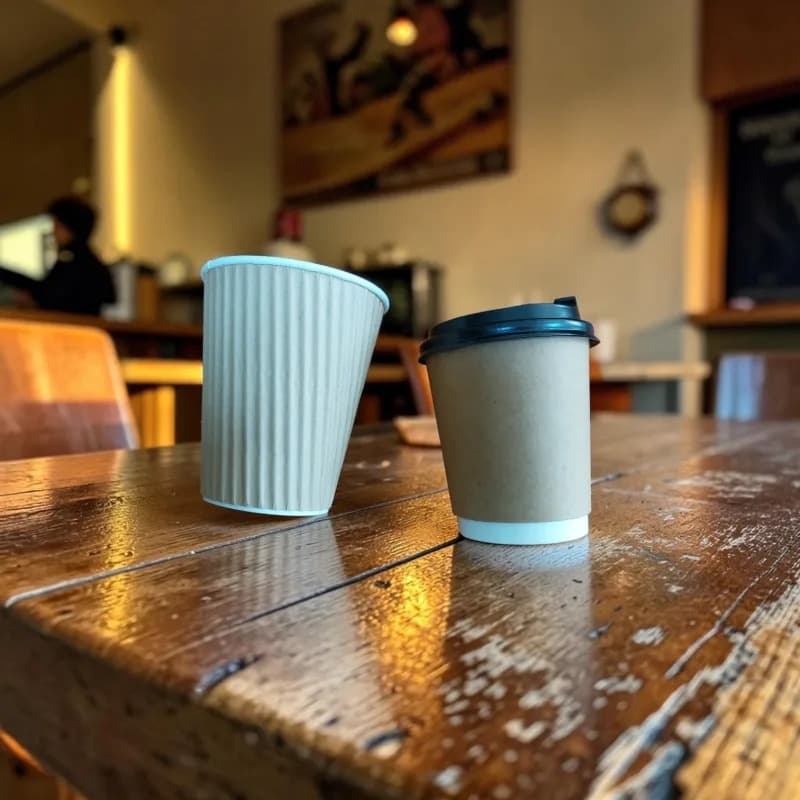 Hot and Cold Smart Sip Disposable Paper Coffee Cup with Vented Lid 100 PCS